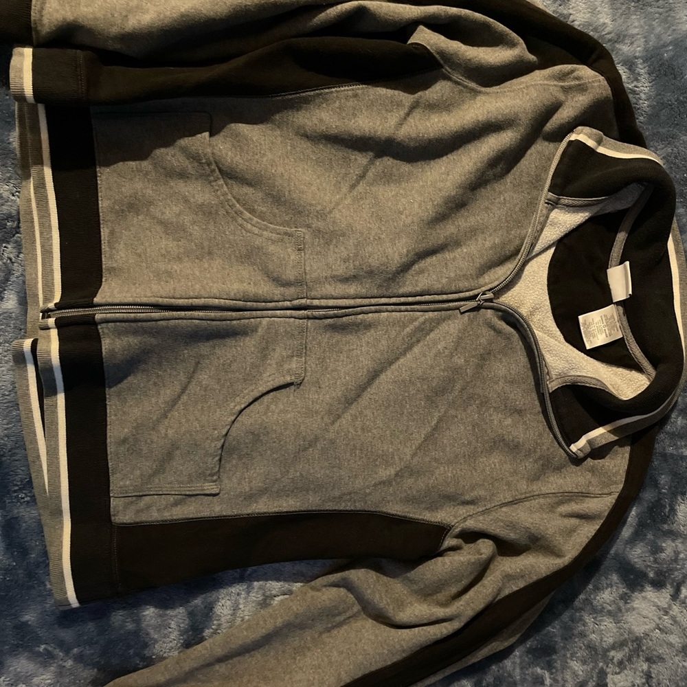 Athletic Works Gray and Black Bomber Jacket